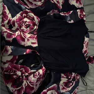 Elegant Floral Prom Dress